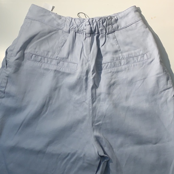 NEW ZARA PLEATED PANTS LIGHT BLUE - Picture 5 of 6